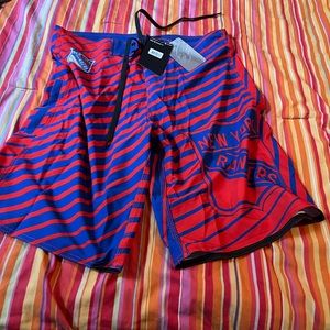 New York Rangers board shorts